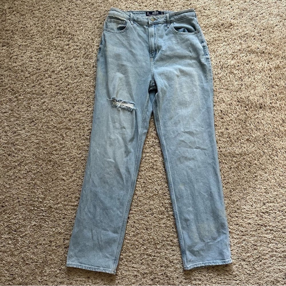 Hollister Women’s Blue Straight Leg Jeans Classic Denim Size 29W 31L Size 8